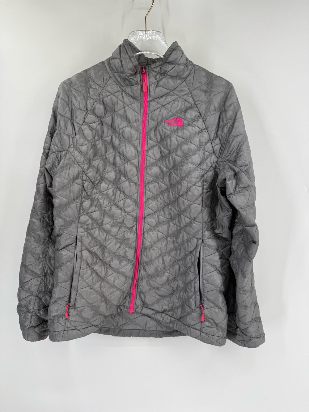 The North Face‎ silver nano puffer jacket size large